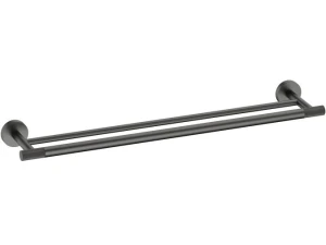 Santino Håndklestang Dobbel - Gunmetal