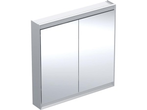 Geberit ONE speilskap med ComfortLight og to dører  B=90cm  Eloksert aluminium