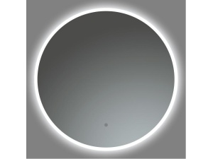 Rundt speil 60cm m/LED-lysramme (dimmbar og fargejustering)
