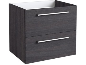 Pine 50 servantskap sort eik 2 skuffer