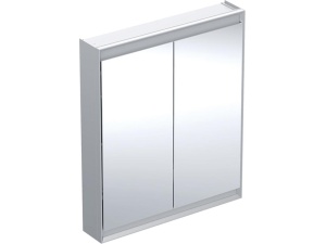 Geberit ONE speilskap med ComfortLight og to dører  B=75cm  Eloksert aluminium