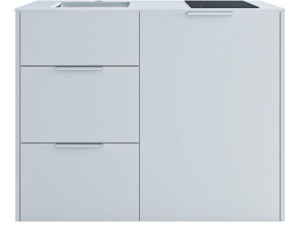 NORD MINI KITCHEN OSLO LYS GRÅ 117CM VASK V