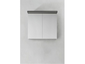 Speilskap store ledprofil antracit 800