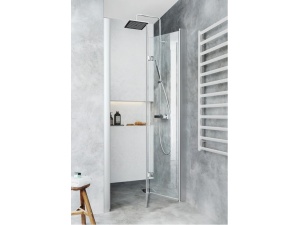 Dusjdør igloo pro folde 75 nisje 730-770mm klarglass aluminium""
