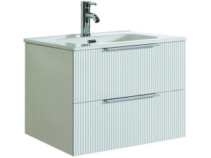 Servantskap Fovere Ribb matt hvit 60cm  a-collection