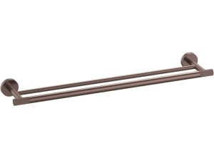 Santino Håndklestang Dobbel - Bronse Matt