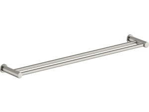 Håndklestang dobbel 800mm  børstet stål