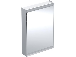 Geberit ONE speilskap med ComfortLight og en dør  B=60cm  Eloksert aluminium  Dør=Hengslene høyre