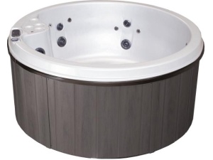 Utendørs massasjebad VIKING II led ø183cm perlehvit/grå