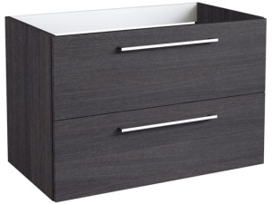 Pine 80 servantskap sort eik 2 skuffer