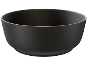 Bolleservant TUVA Ø38x14cm porselen sort matt