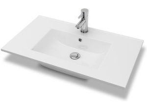 Servant ADA 80 thin 81x46x1 8cm porselen hvit