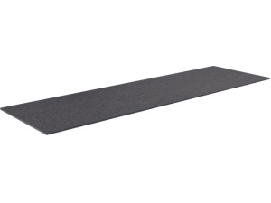 Benkeplate 160 HPL sort antrasitt