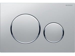 Geberit Sigma20 matt krom  glansforkrommet designring