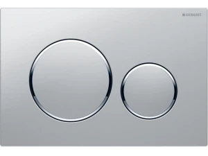 Geberit Sigma20 matt krom  glansforkrommet designring