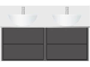 Servantskap edge 1200 2x600 antracit