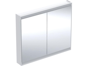 Geberit ONE speilskap med ComfortLight og to dører  B=105cm  Hvit aluminium