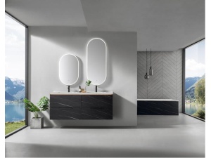 Como 150 Stone - Sort Marmor