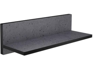Hylle 30 cm HPL  sort antrasitt