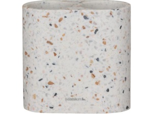 Blend tannbørsteholder dobbel terrazzo