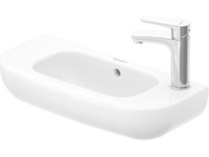 D-Code vegghengt servant  50 x 22 cm  1 kranhull venstre side