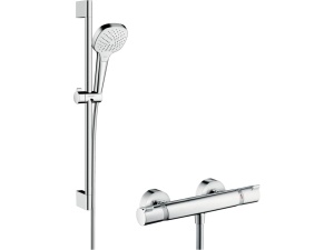 Croma Select E Utenpåliggende dusjpakke Vario med Ecostat Comfort termostat og dusjstang 65 cm