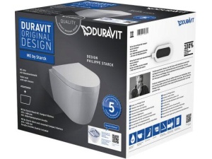 Me by Starck Kompakt Veggtoalett i Duravit Box  Rimless® - uten skyllekant inkl Softclose sete