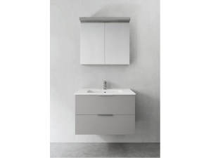 Shape 800 med on verge servant & store speilskap grå