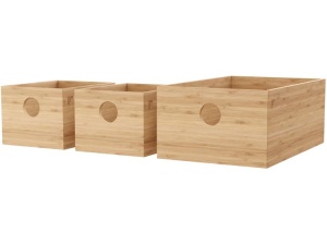 3box Bokssett bambus i pose