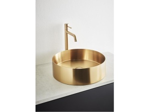 Håndvask circle steel børstet messing