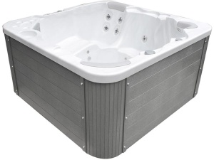 Spa falsterbo hvit marmorert/grå inkl lokk