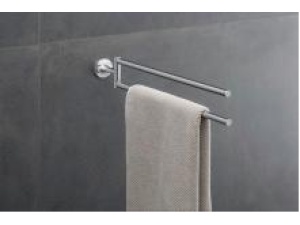 Starck T Håndkleholder med 2 svingbare armer  KROM  50x80x465 mm