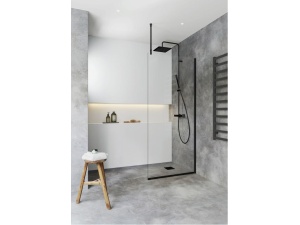 Dusjvegg igloo pro i-wall 100 klarglass svart