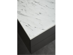 Benkeplate on top 1200 hvit marmor