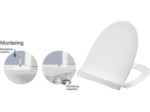 Pressalit 1026 for Glow  hvit  antibakterielt  soft close/lift-off