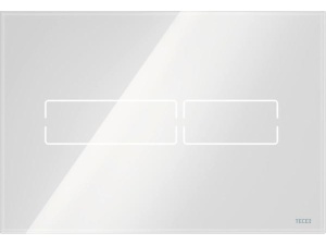 TECElux Mini elektronisk betjeningsplate. hvitt glass