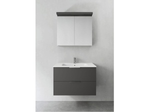 Shape 800 med on verge servant & store speilskap antracit