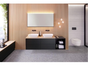 Geberit One svart matt 134cm