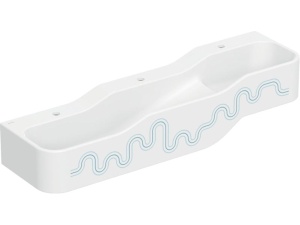 Geberit Bambini leke- og vaskeområde  med tre vaskeplasser  havblå/lyseblå