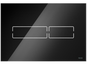 TECElux Mini elektronisk betjeningsplate. sort glass