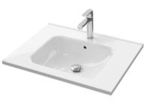 Servant INA 60 thin 60x46x2cm støpemarmor hvit