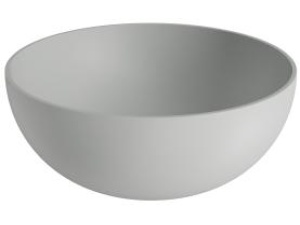 Bolleservant NOVA Ø39 x15cm solid surface lys grå