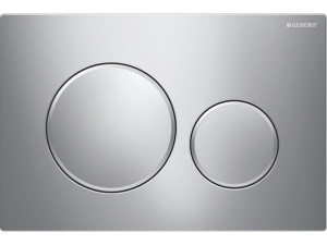 Geberit Sigma20 blankforkrommet  mattforkrommet designring