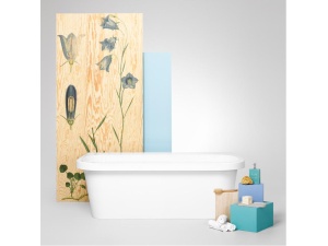 Strand badekar 1700 hvit