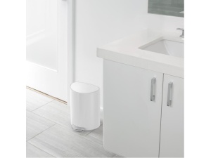 Avfallsbøtte oval 6L hvit
