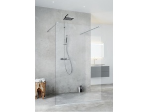 Dusjvegg igloo pro i-wall 130 klarglass aluminium