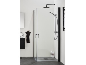 Dusjhjørne igloo pro corner 70x70 klarglass svart