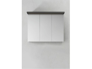 Speilskap store ledprofil antracit 900