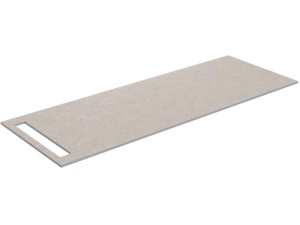 Benkeplate 130 HPL med håndkleholder  sandfarget