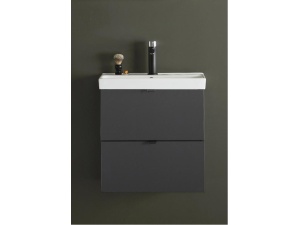 Servantskap neat skuffer antracit 550 med servant